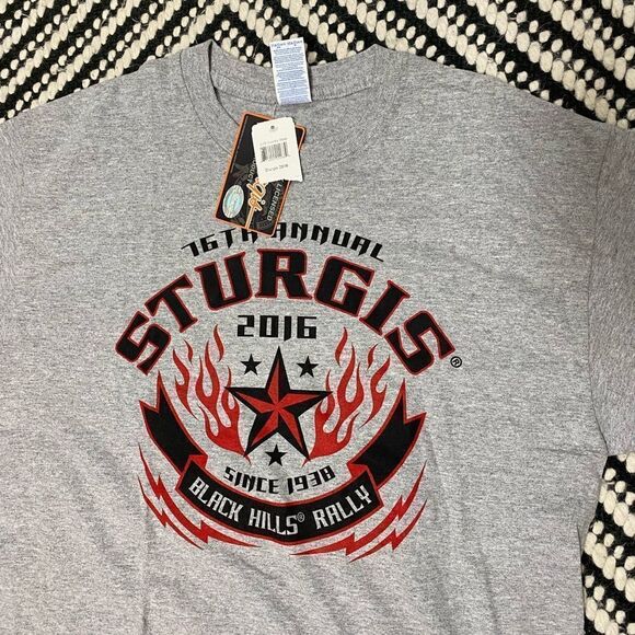NEW WITH TAGS MENS STURGIS TEE SIZE LARGE - Picture 2 of 3